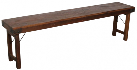 Uittrekbare bank 'Foldable' 160x30cm - Hout