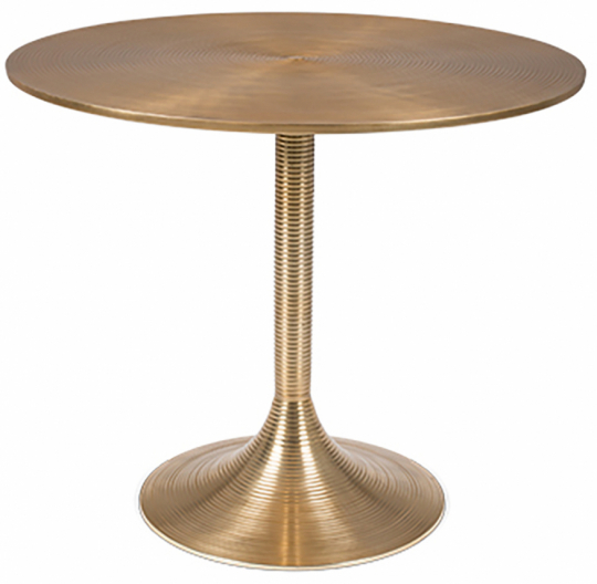 Eettafel 'Hypnotising' Rond 92cm - Goud