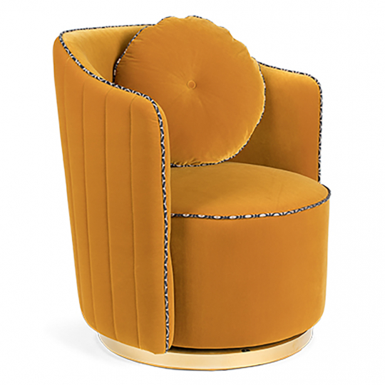Fauteuil 'Sassy' - Geel