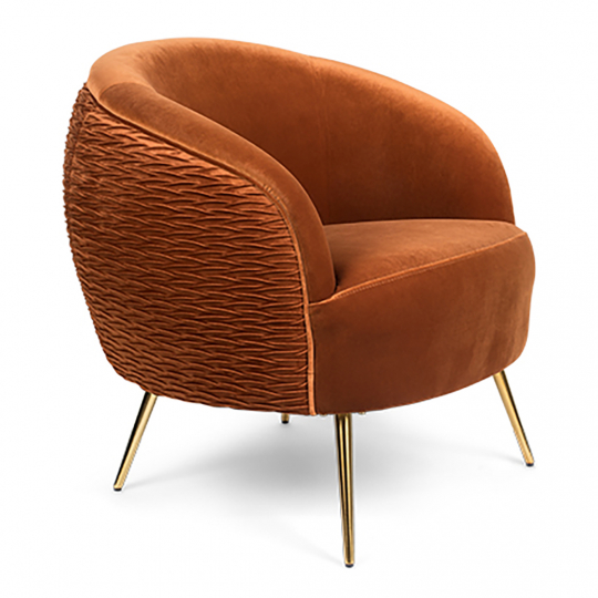 Fauteuil 'So curvy' - Oranje