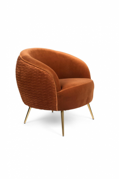 Fauteuil 'So curvy' - Oranje