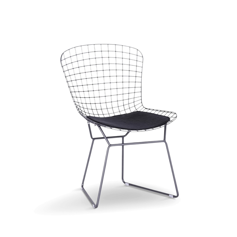 Stoel 'Bertoia' - Zilver/Grijs