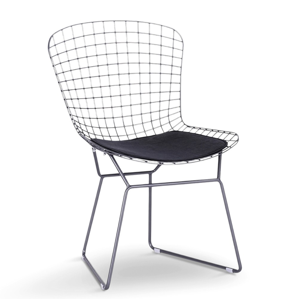 Stoel 'Bertoia' - Zilver/Grijs