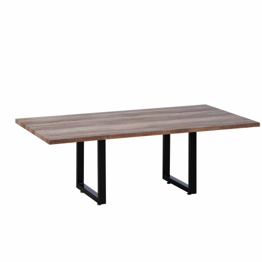 Salontafel 'Wood' - Hout/Zwart