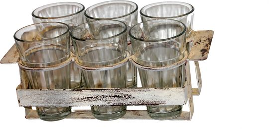 Bord Vintage - 6 glazen