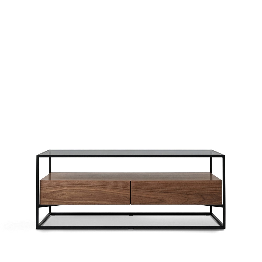 Salontafel 'Detroit' - Walnoot/Zwart