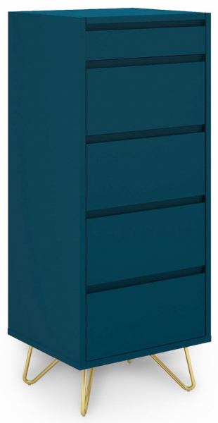 Dressoir 'Elle' 45x110 - Turquoise/Messing