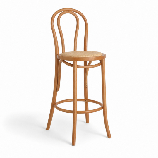 Barkruk 'Bistro' - Naturel/Rotan