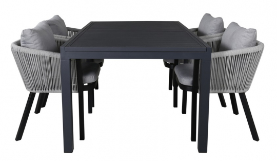 Eettafel 'Sollentuna' - Zwart