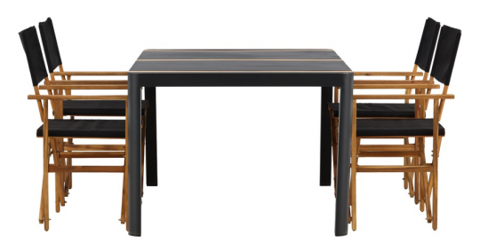 Eettafel 'Jönköping' - Zwart