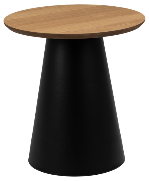 Salontafel 'Soli' 45cm - Natuur/Zwart