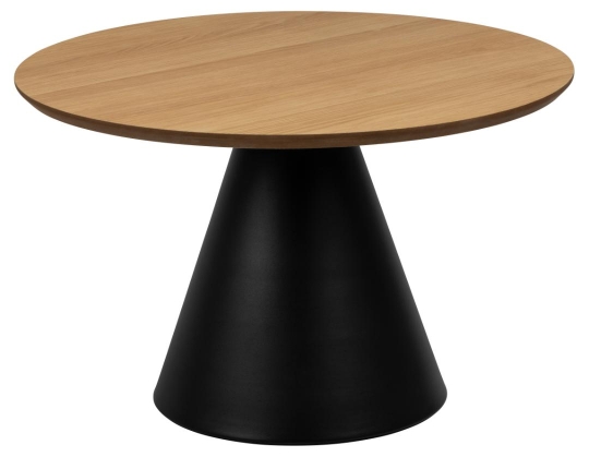 Salontafel 'Soli' 65cm - Natuur/Zwart