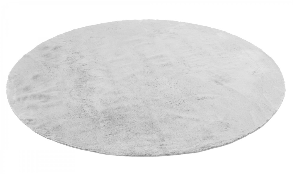 Rond vloerkleed 'Aranga Super Soft' - Grijs