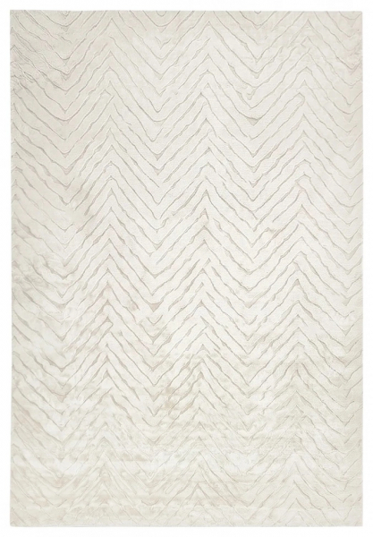 Hoogpolig vloerkleed 'Wren' - Wit