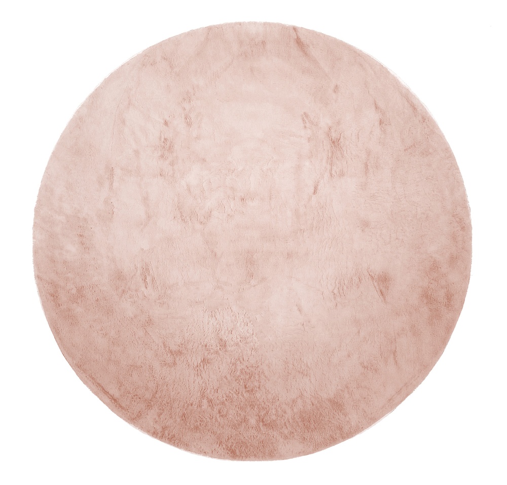 Rond tapijt 'Aranga Super Soft Fur' - Roze