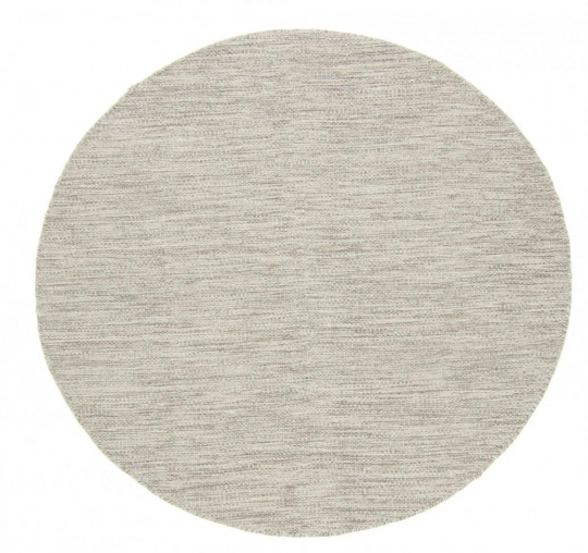 Rond tapijt 'Dhurry' - Beige
