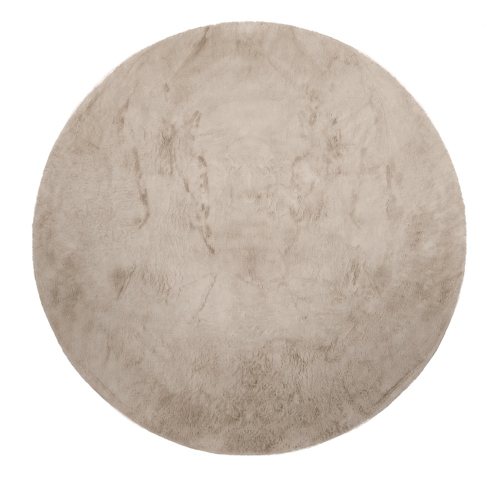 Ronde tapijt 'Aranga Super Soft Fur' - Bruin