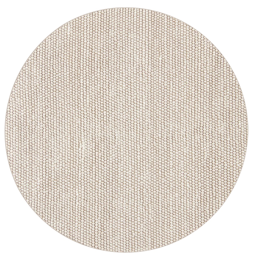 Rond tapijt 'Avafors' - Beige
