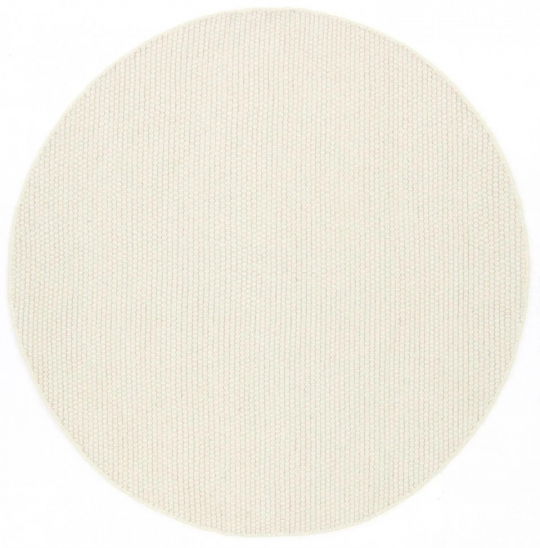 Ronde mat 'Coastal' - Cream