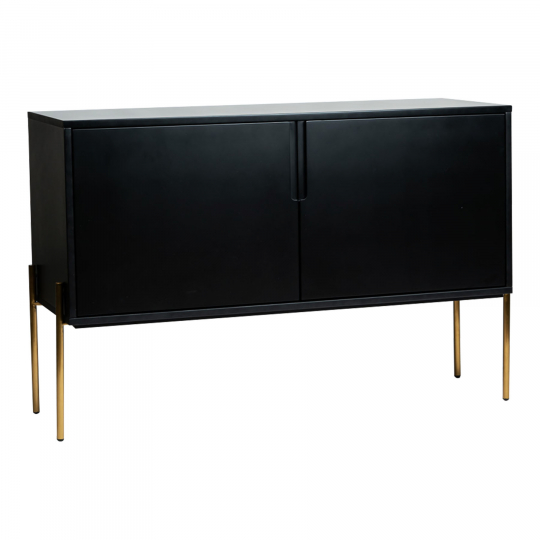 Dressoir 'Frölunda' - Zwart/Goud