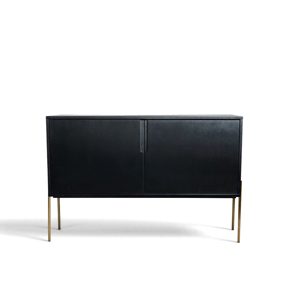 Dressoir 'Fr&ouml;lunda' - Zwart/Goud