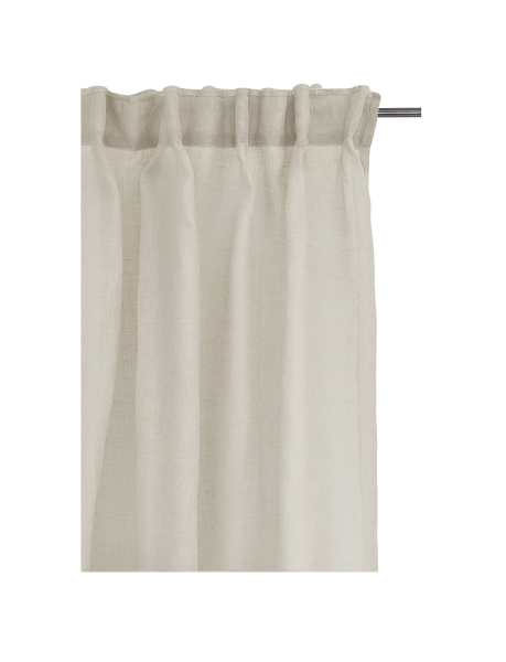 Gordijn met plooiband 'Dalsland' 145x250 - Beige