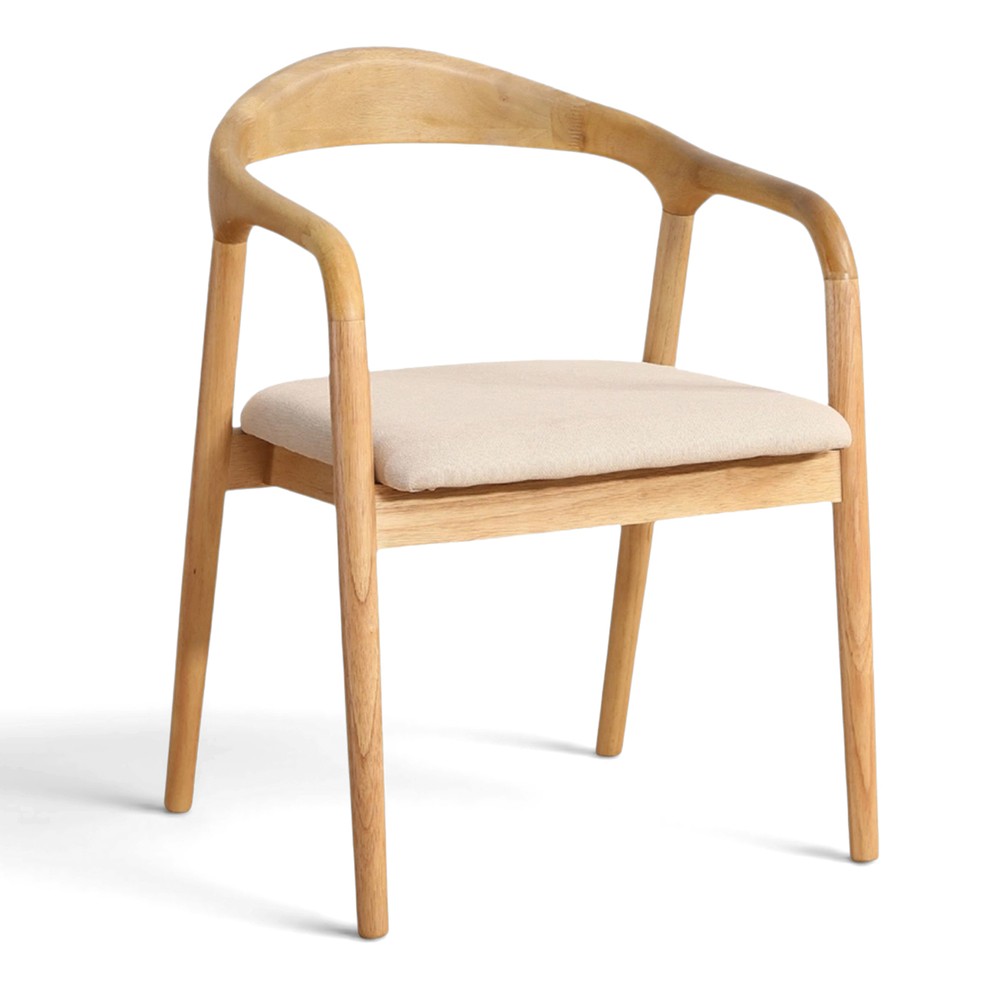 Armstoel 'Aspa' - Natuur/beige