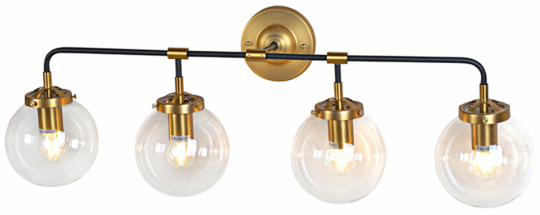 Wandlamp 'Bright' X4 - Messing