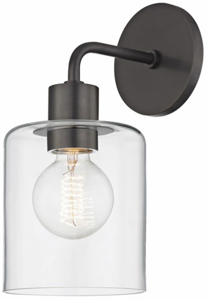Wandlamp 'Glass Shade' Shade - Zwart