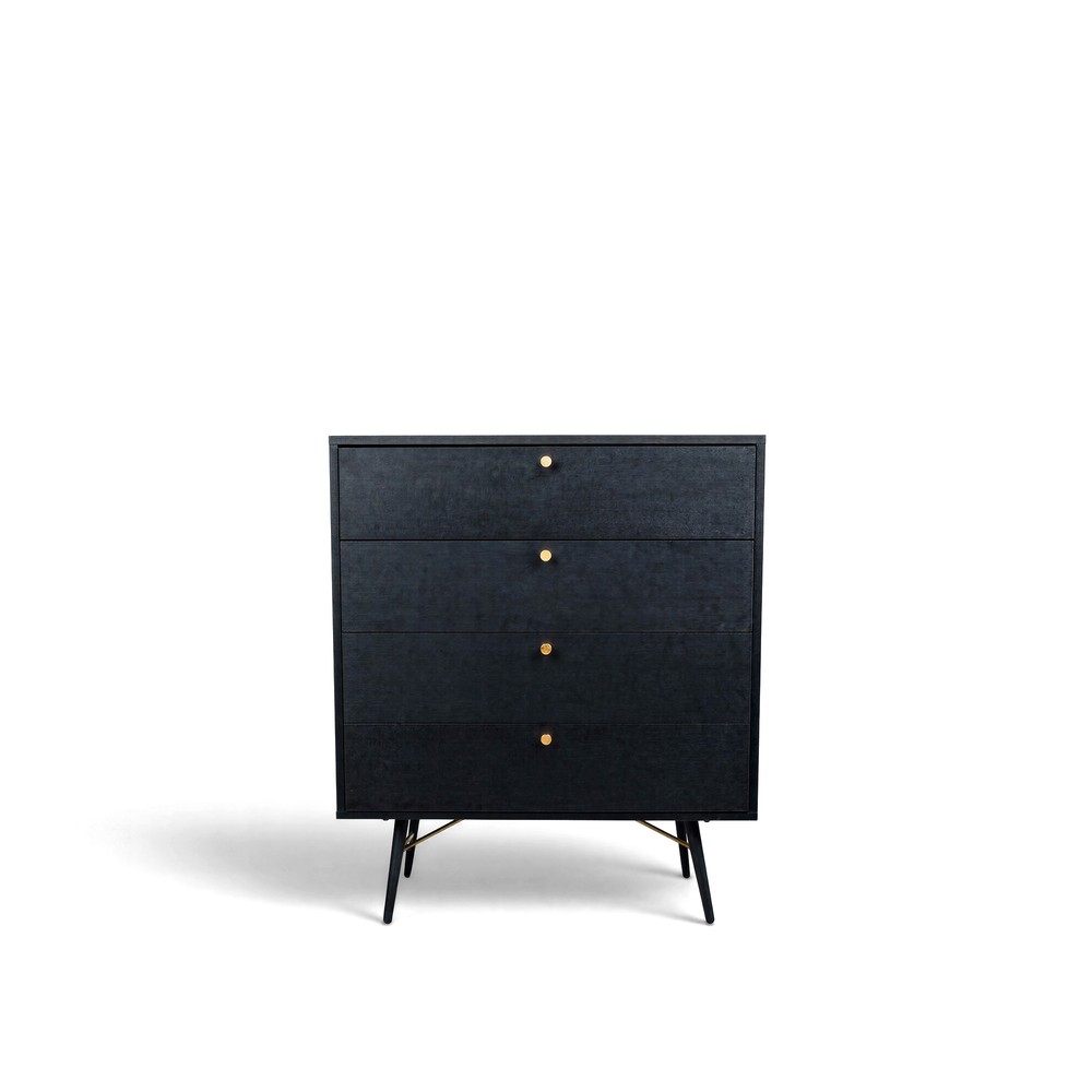 Dressoir 'Lux' - Zwart/Messing