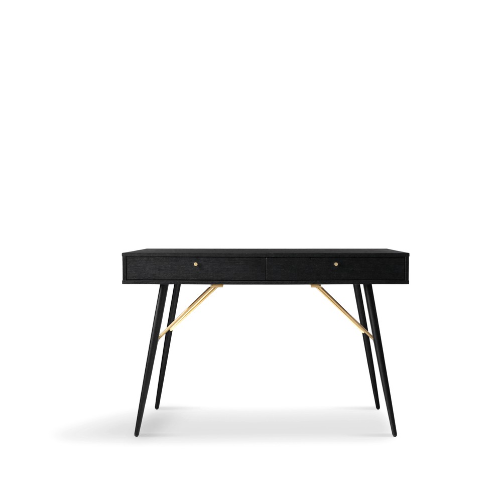 Bureau 'Lux' - Zwart/Messing