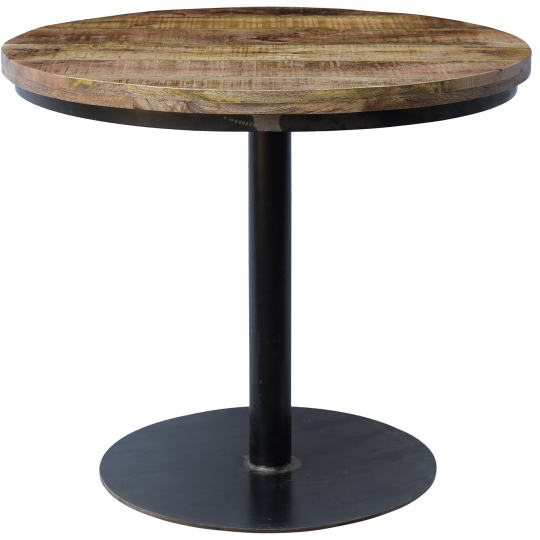 Ronde café tafel 'Jack' - Hout/Metaal