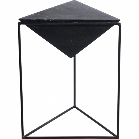 Piramidevormige bijzettafel 'Giza' - Zwart