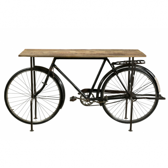 Bijzettafel Vintage bicycle - Hout/IJzer