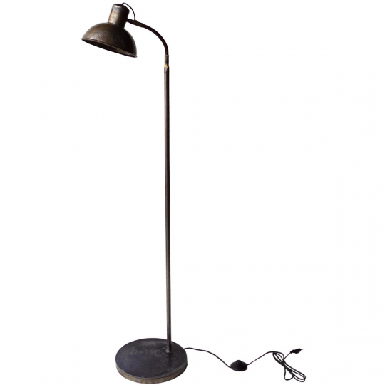 Vloerlamp 'Walentin' - IJzer/Bruin