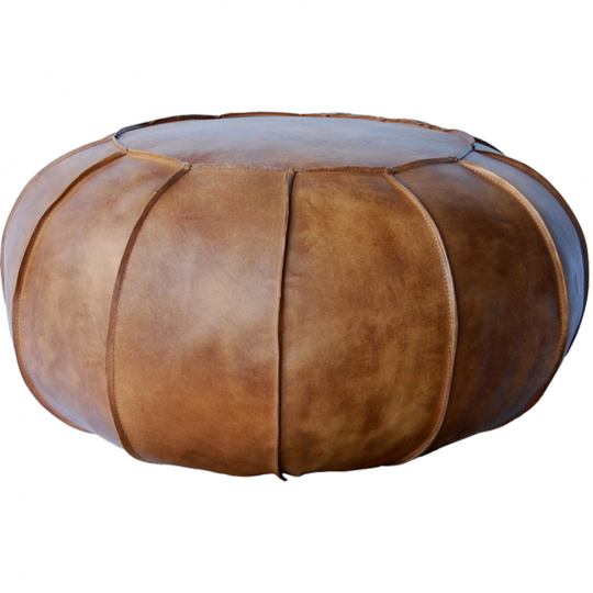 Zitpoef Vintage - Gerecycled leer