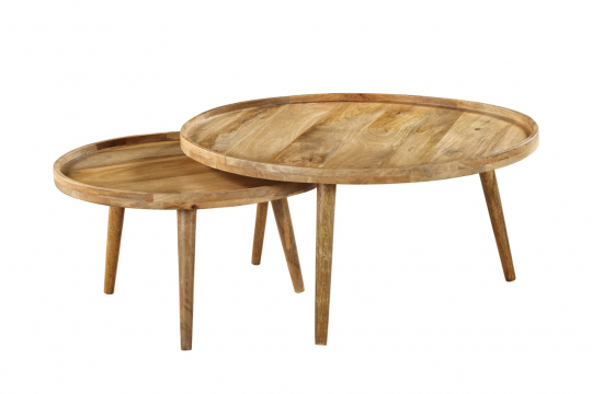 Salontafel 'Manarola' 2 delen - Bruin