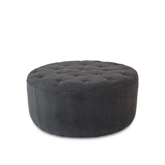 Poef 'Dimple' Rond 84cm - Grijs