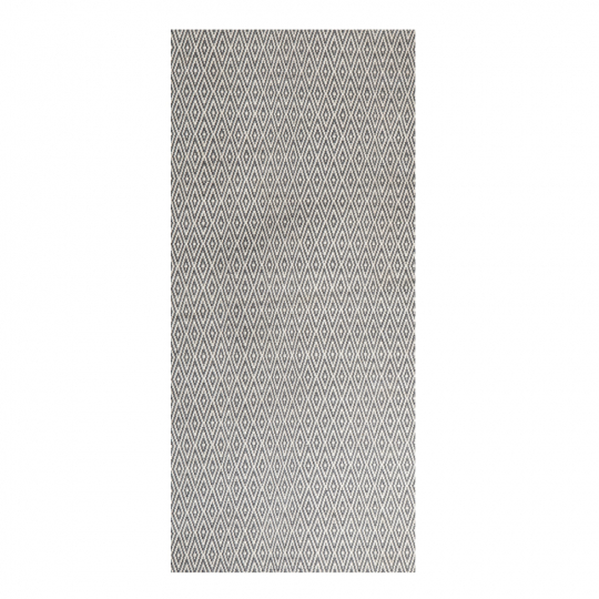 Vloerkleed 'Cozy Luxury' 90x200cm - Grijs/Wit