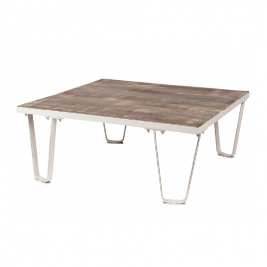 Salontafel Vintage - Wit Patina/Hout