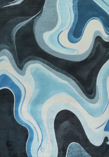 Tapijt 'Seren' - Blauw/Multi