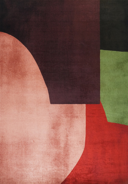 Tapijt 'Savelle' - Rood/Multi