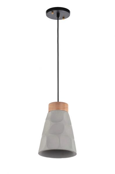 Hanglamp 'Mark' - Hout/Cement