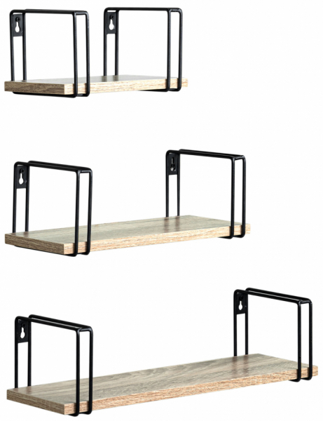 Wandplanken 'Square' 3-pack - Eiken