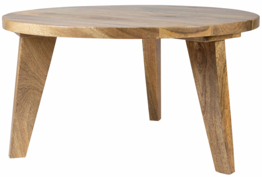 Salontafel Vintage Rond 65cm - Natuur