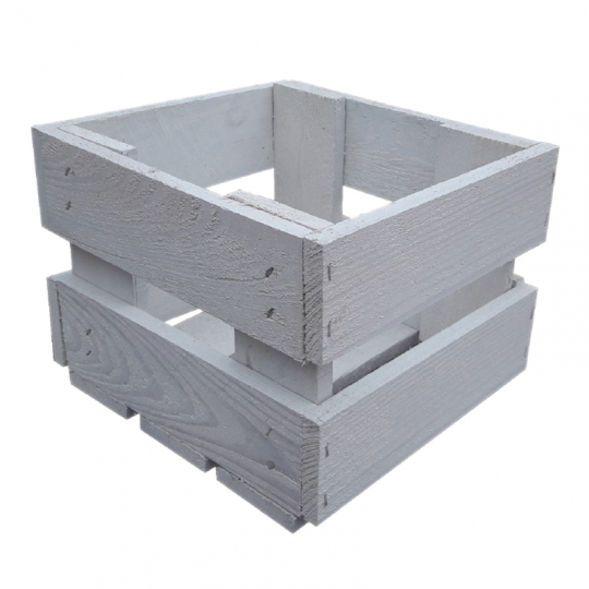 Houten doos 'Strand' - Wit