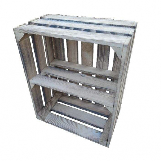 Houten doos 'Torv' - Wit/Hout