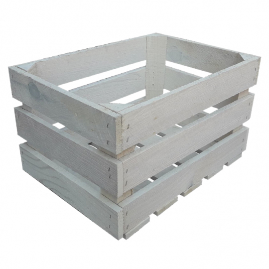 Houten doos 'Solig' - Wit