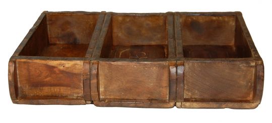 Doos Vintage 3 vakken - Hout