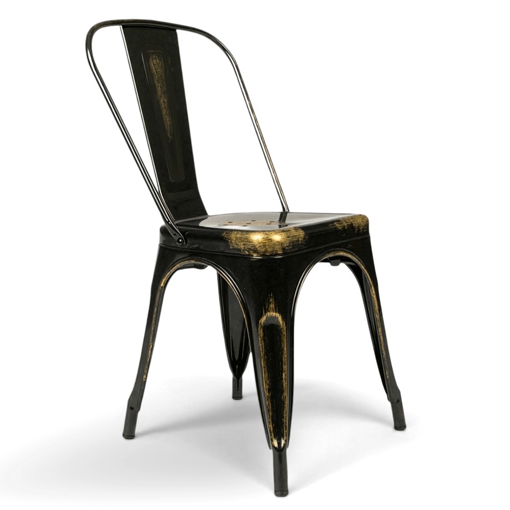 Stoel 'Montmartre' - Vintage zwart/antiek